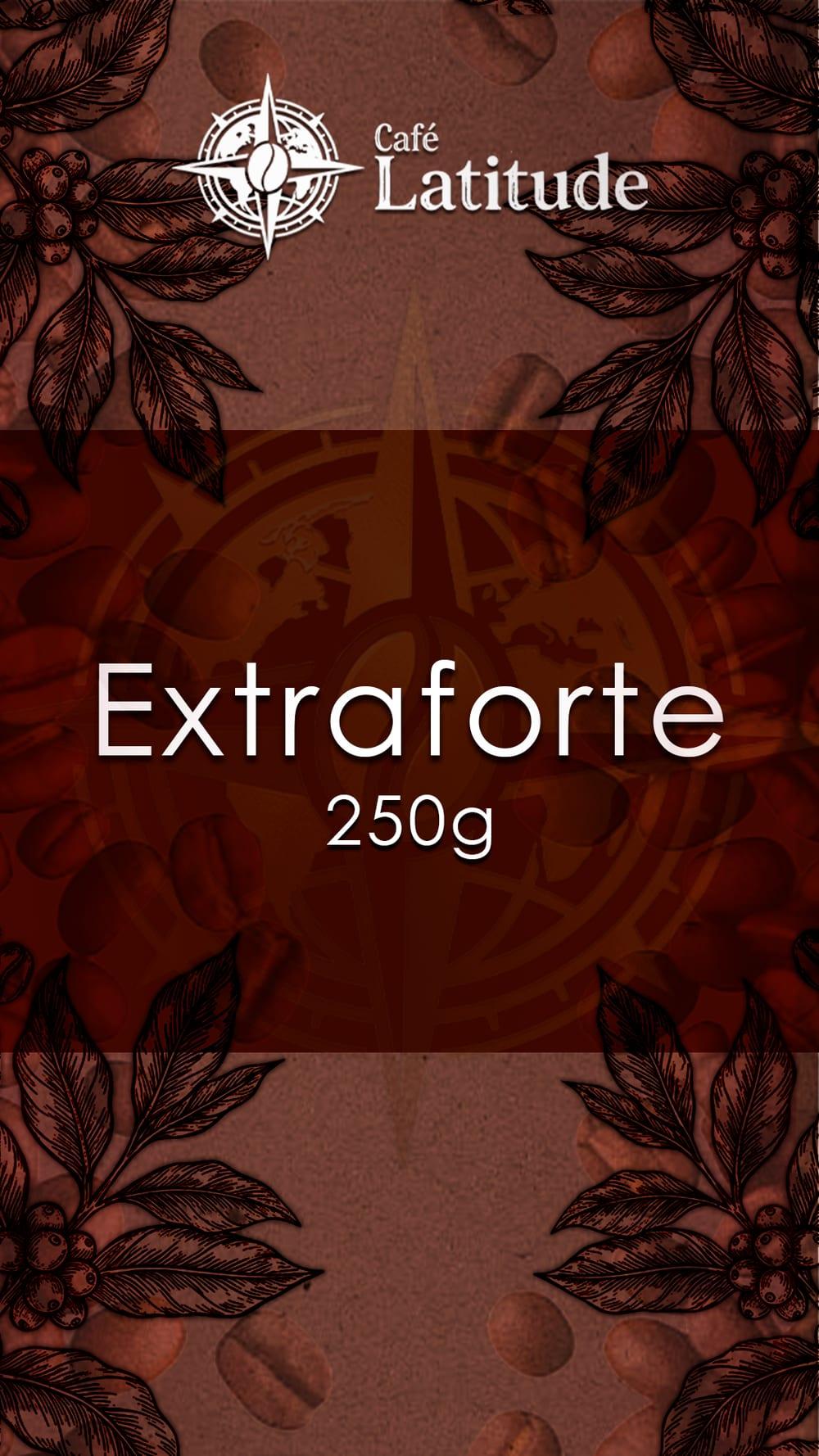 Rótulo do Café Latitude Extraforte, embalagem 250g